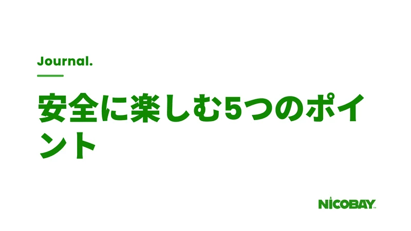 シーシャを安全に楽しむためのポイントを解説する見出し画像
