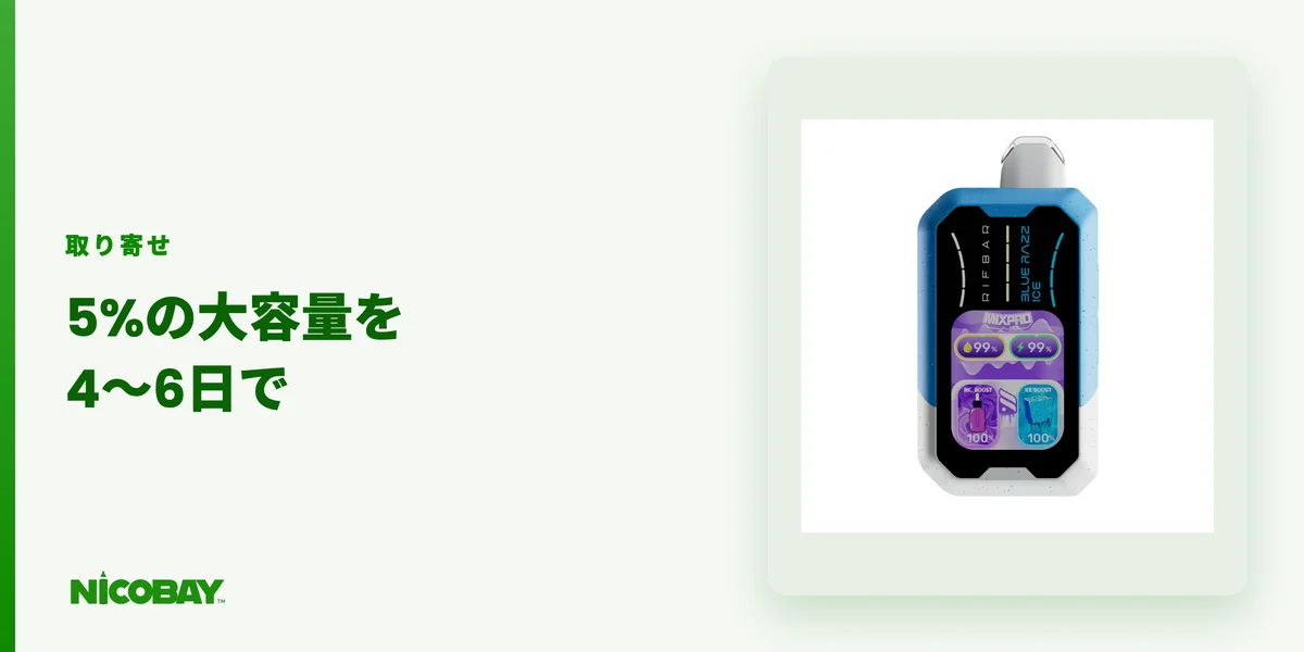 帰国後にニコチン入りベイプをNICOBAYで取り寄せる方法を示す見出し画像