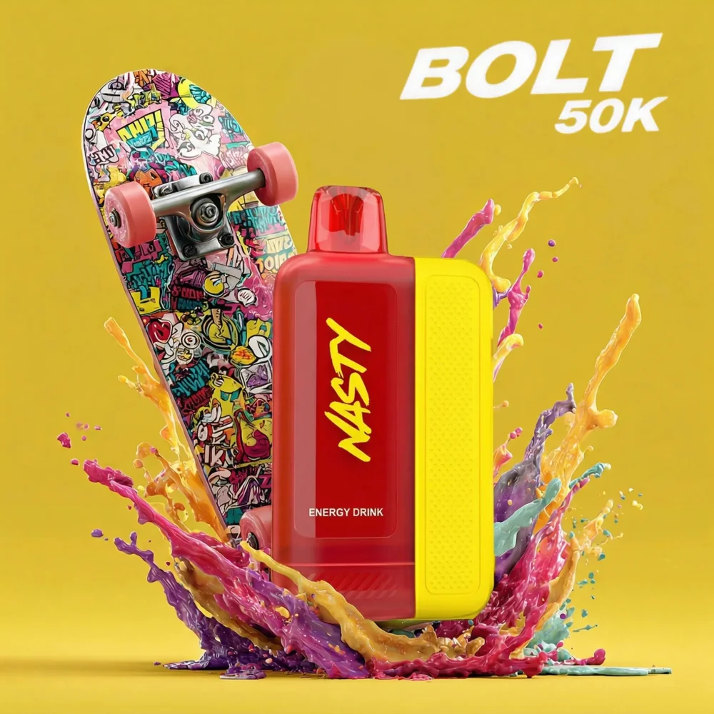 NICOBAYで買えるNASTYの大容量使い捨て「NASTY BOLT50K」（50,000パフ・ニコチン5%）